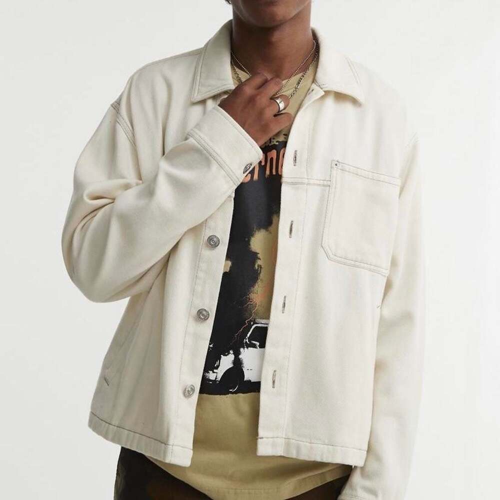 BDG Bristol Twill Work Jacket Cream